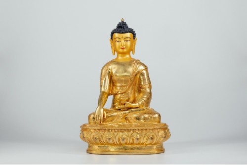 13" Golden Buddha statue