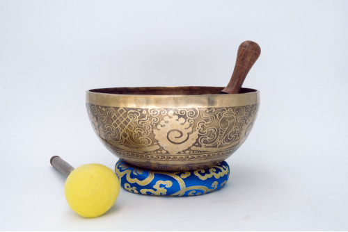 Ganesh Etched Singing Bowl