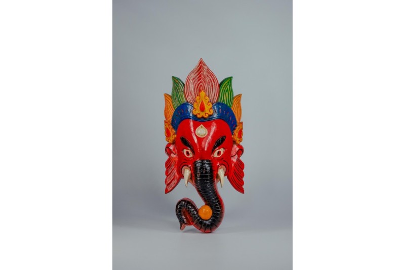 Ganesh wooden mask