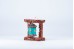 Prayer Wheel with Mantra • Wall Mounted Wooden + Stone Setting Prayer Wheel