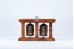 Two Wheeled Tibetan Prayer Wheel, Vajra and "Om Mani Padme Hum" Mantra Carved Prayer Wheel